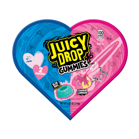 Juicy Drop Valentine's Day Gummy Heart Box