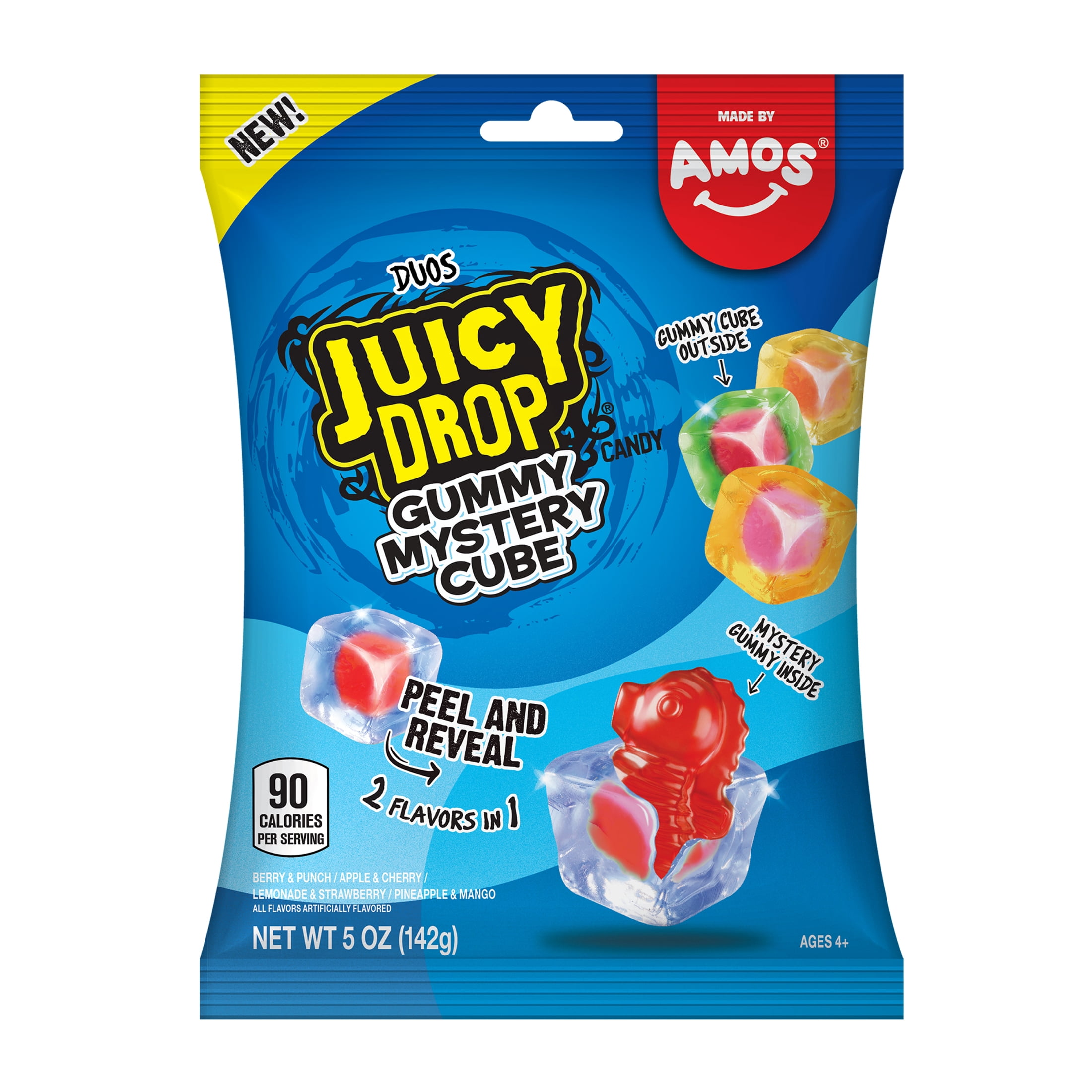 Juicy Drop Gummy Mystery Cubes Duos 5 OZ Bag