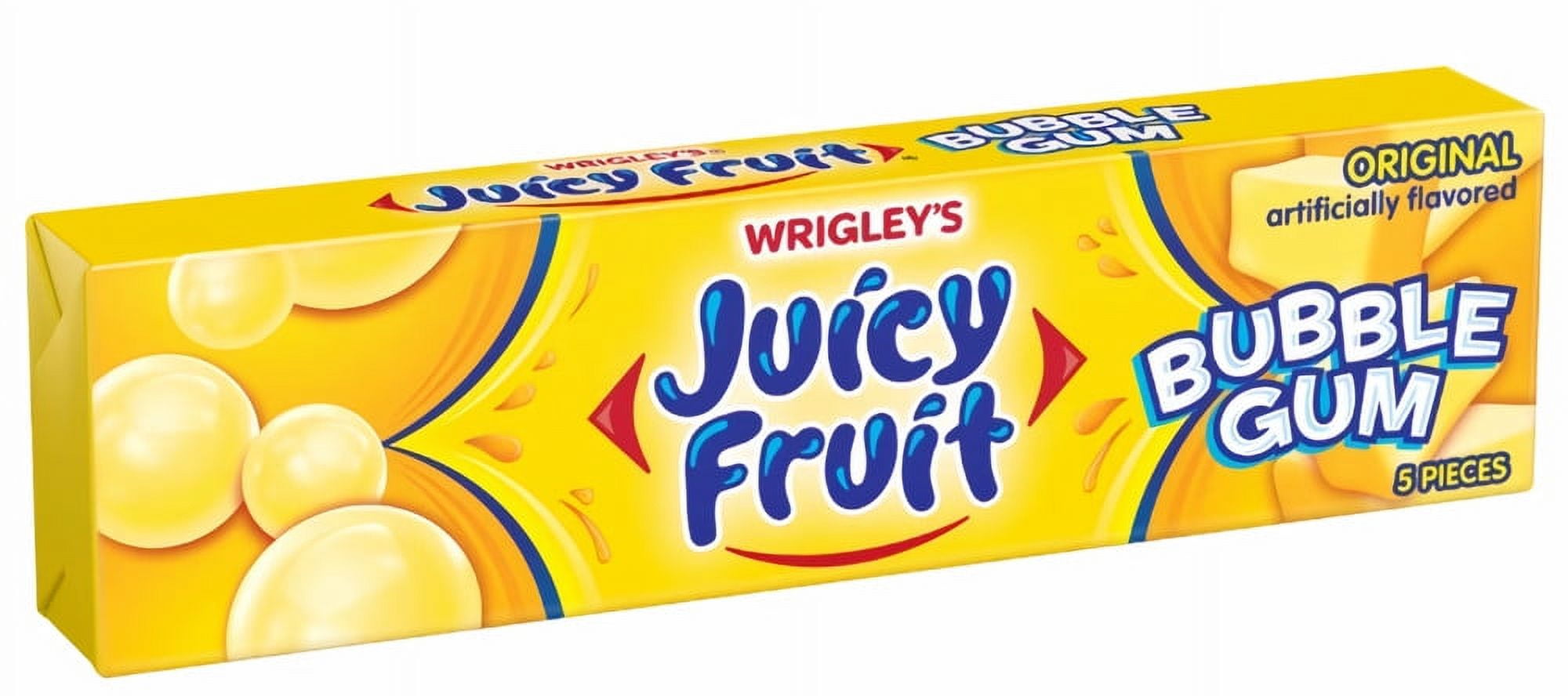 Juicy Fruit Original Bubble Chewing Gum (Pack of 32)