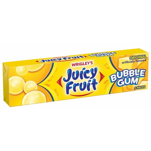 Juicy Fruit Original Bubble Chewing Gum (Pack of 4)
