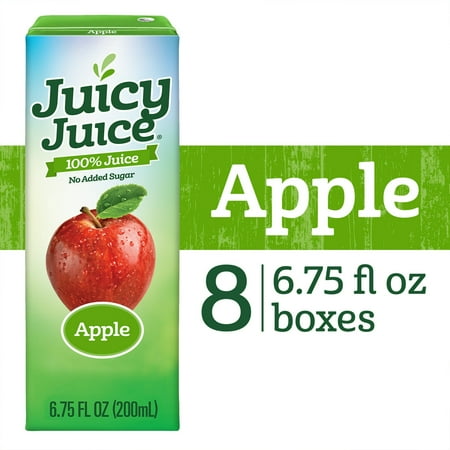 Juicy Juice 100% Apple Juice, 6.75 fl oz, 8 Count