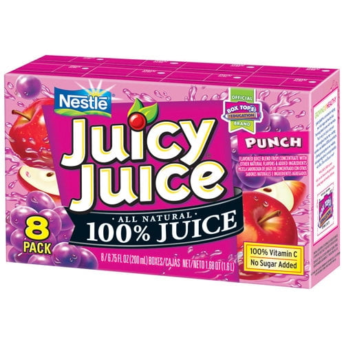 Juicy Juice 100% Juice, 6.75 Fl. Oz., 8 Count