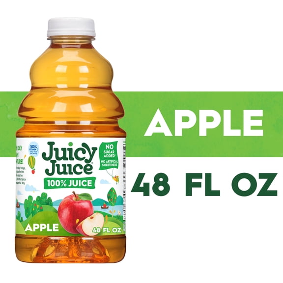 Juicy Juice 100% Juice, Apple, 48 fl oz Bottle