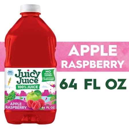 Juicy Juice 100% Juice, Apple Raspberry, 64 fl oz Bottle