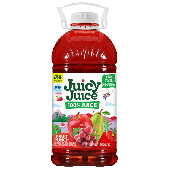 Juicy Juice 100% Juice, Fruit Punch, 128 fl oz Bottle