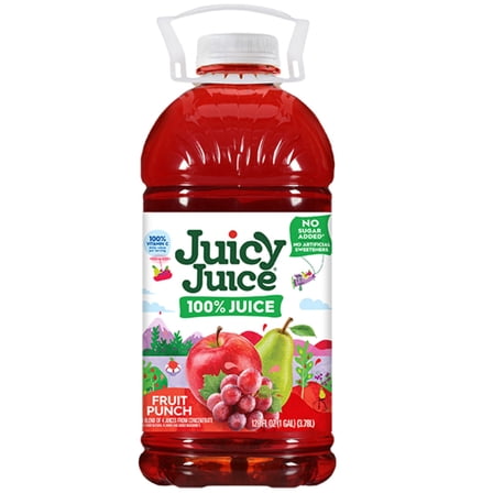 Juicy Juice 100% Juice, Fruit Punch, 128 fl oz Bottle