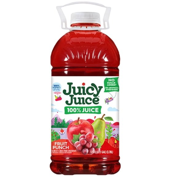 Juicy Juice 100% Juice, Fruit Punch, 128 fl oz Bottle