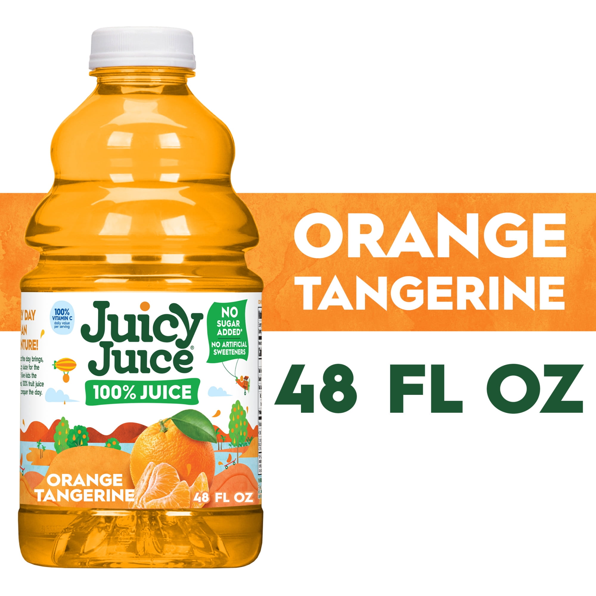 Juicy Juice 100% Juice, Orange Tangerine, 48 fl oz Bottle