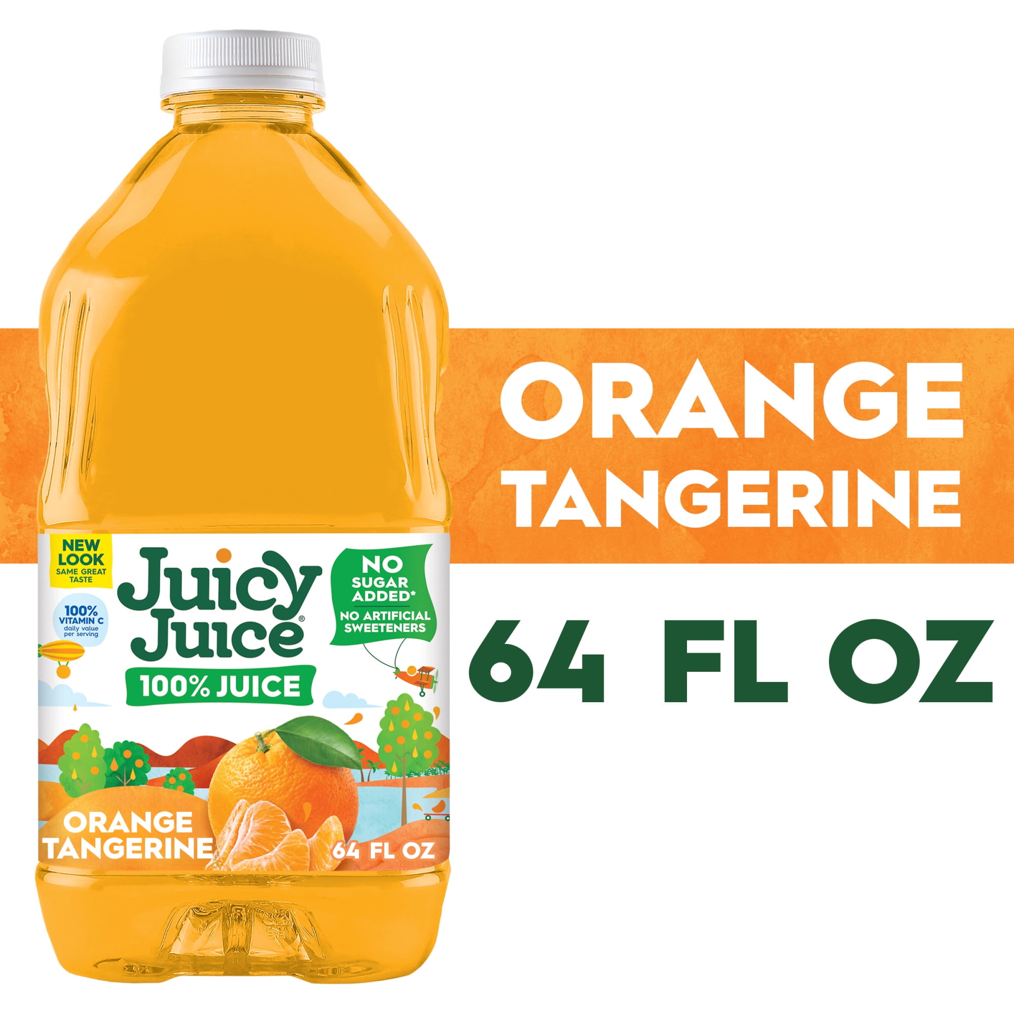 Juicy Juice 100% Juice, Orange Tangerine, 64 fl oz Bottle