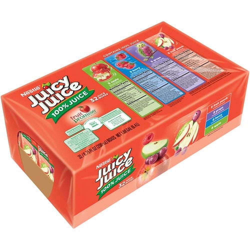 Juicy Juice 100 Juice Variety Pack, 6.75 Fl. Oz., 32 Count