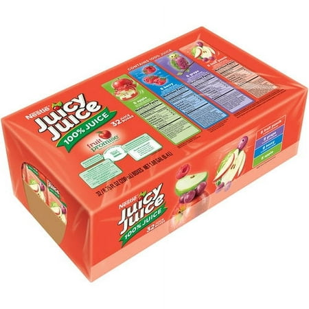 Juicy Juice 100% Juice Variety Pack, 6.75 Fl. Oz., 32 Count