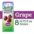 Juicy Juice Grape Juice, 100 Juice, 8 Count, 6.75 FL OZ Juice Box