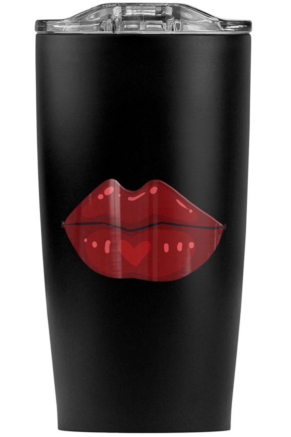 Juicy Luscious Lips Stainless Steel 20 oz Travel Tumbler, Vacuum Insulated & Double Wall with Leakproof Sliding Lid | Great for Coffee/Hot Drinks and Cold Beverages