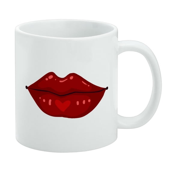 Juicy Luscious Lips White Mug