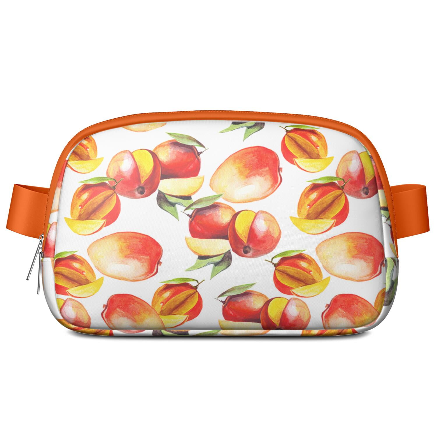 Juicy Peach Fanny Pack – Kawaii Cartoon Fruit Belt Bag with Vibrant Pink Design for Peach Lovers