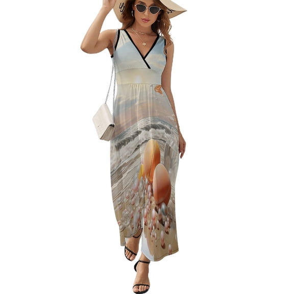 Juicy Peach Sleeveless Dress Woman Fashion Long Dresses Women's Summer Suit Dress 2025