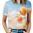 thumbnail image 1 of Juicy Peach Women's Short Sleeve Tops Casual Blouses T Shirt, 1 of 6