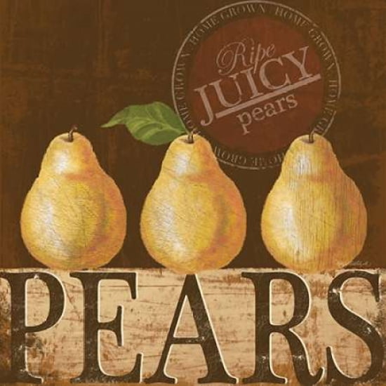 Juicy Pear Canvas Art - Kathy Middlebrook (24 x 24)