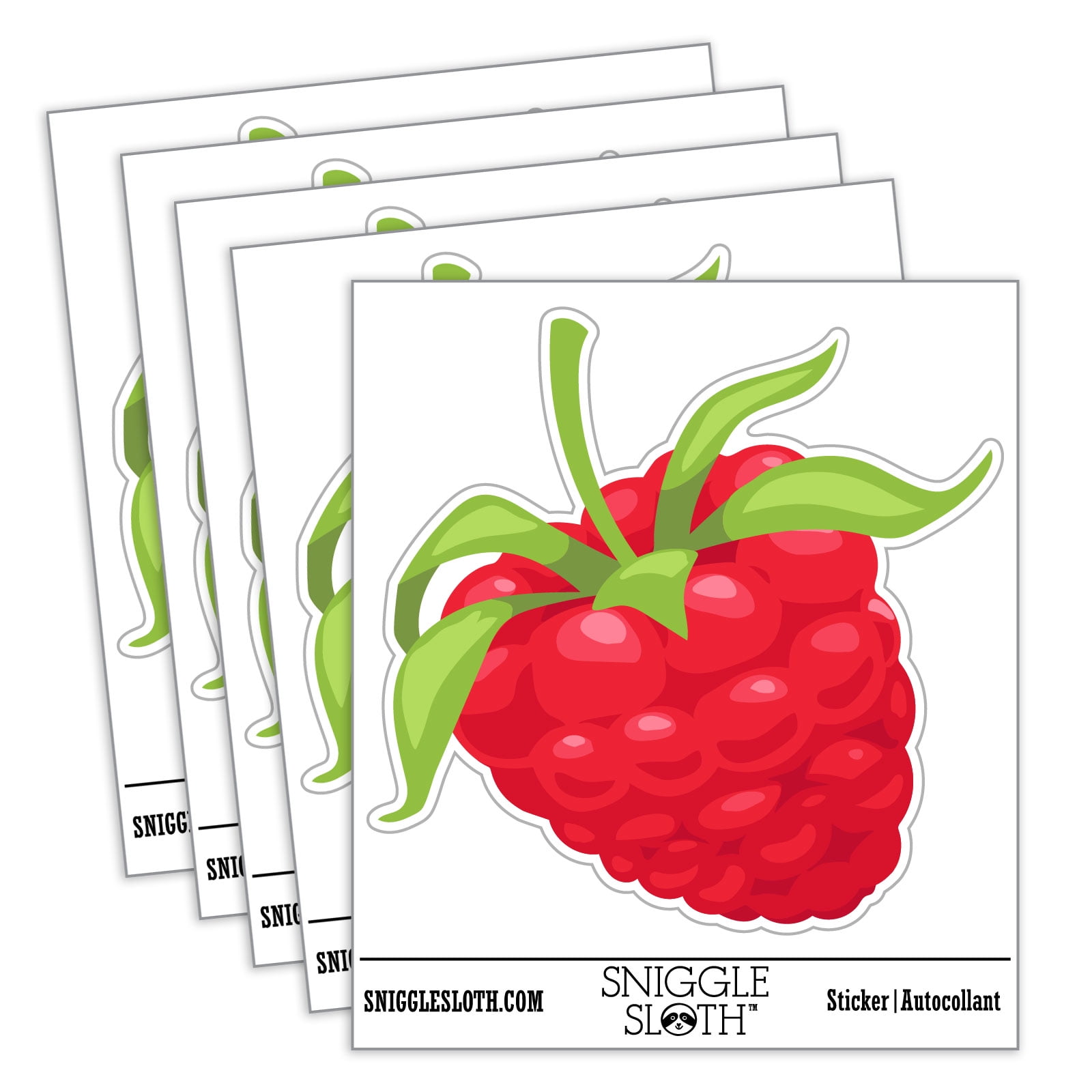 Juicy Ripe Raspberry Berry Fruit Car Window Bumper Water Bottle Phone ...