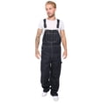 thumbnail image 1 of Juicy Trendz Men's Denim Bib Overalls – Adjustable Suspenders, Carpenter Workwear, Relaxed Fit Heavy-Duty Jeans with Multiple Pockets Dark Blue, 1 of 8
