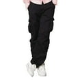 thumbnail image 1 of JuicyTrendz Men’s Cotton Cargo Work Pants Outdoor Trousers with Multi Pockets Black W30-L30, 1 of 6