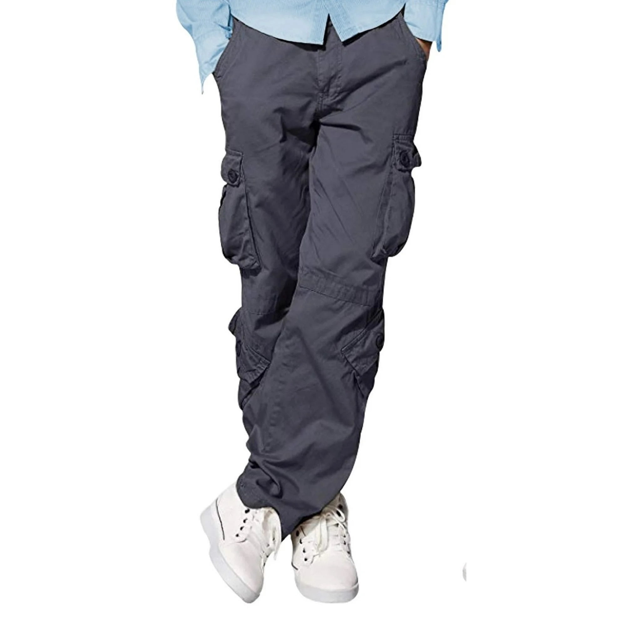 Juicy Trendz Men’s Cargo Pants with Multi Pockets, Cotton Work Trousers ...