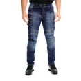 thumbnail image 1 of JuicyTrendz Men’s Motorbike Jeans – Motorcycle Riding Pants with Armor and Protective Lining for Safety 27 Blue W40 x L34, 1 of 4
