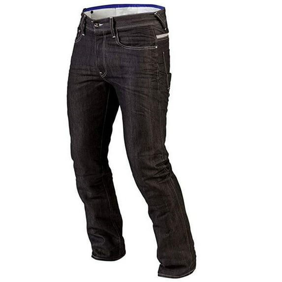 JuicyTrendz Men’s Motorcycle Pants Motocross Ridding Jeans with Protective Knee Hip Pads Black W34-L32