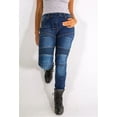 thumbnail image 1 of JuicyTrendz Women's Reinforced Motorcycle Riding Jeans Made with Durable Aramid Fabric for Enhanced Performance and Style Blue W26 x L29, 1 of 6