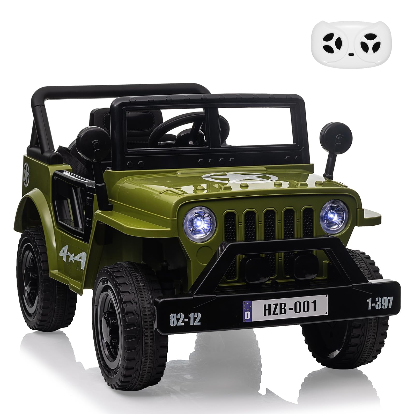 Juiluna 12V Kids Ride On Truck Car with Remote Control, Spring