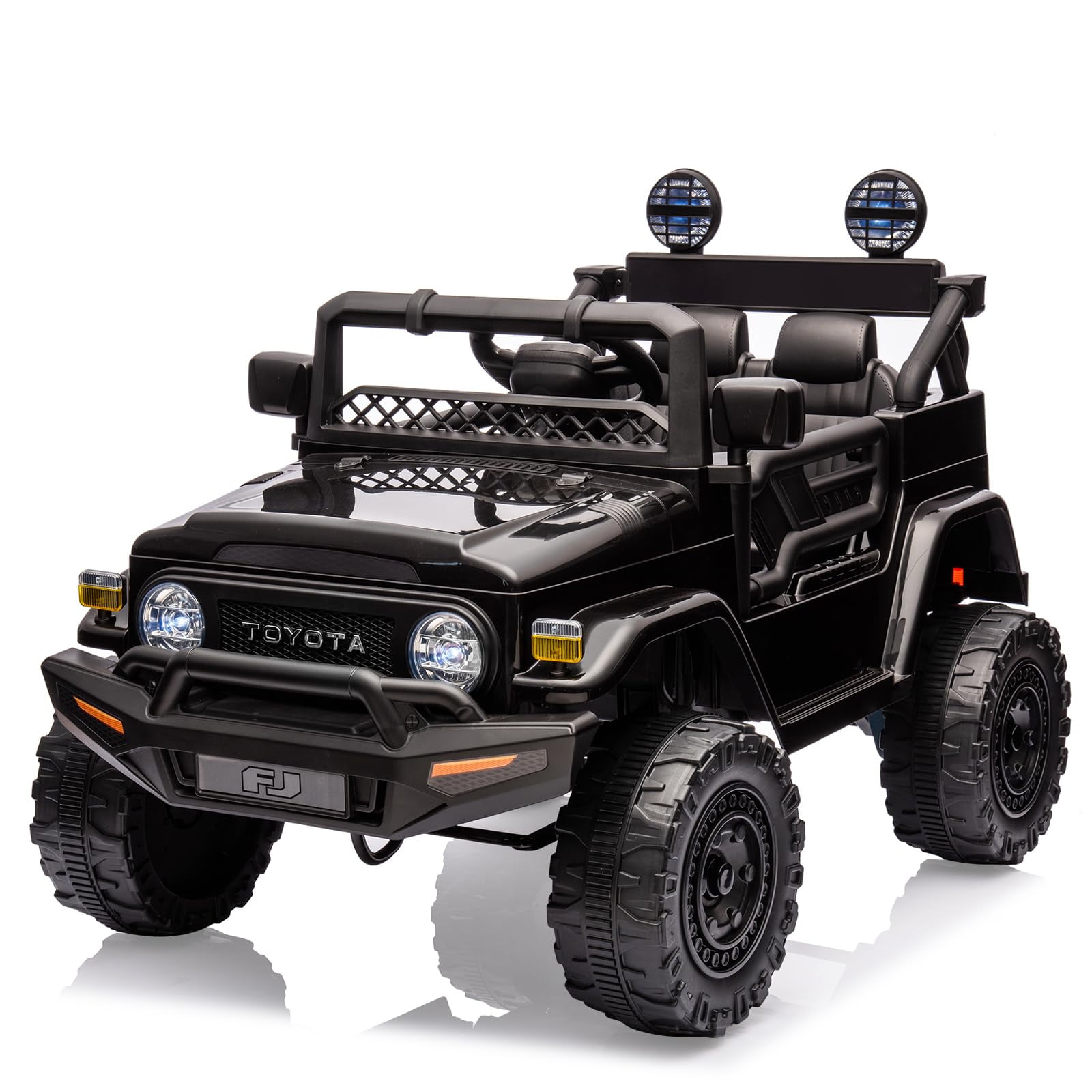 Juiluna 12V Ride on Car for Kids, Licensed Toyota Ride on Truck