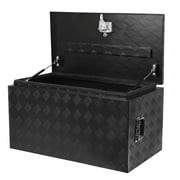 Juiluna 30 Inch Heavy Duty Aluminum Tool Box - Waterproof Square Truck Storage Organizer Chest for Pickup Truck Bed, RV Trailer - T-Handle Lock and Keys Included 30"(W) x 17"(D) x 18"(H)