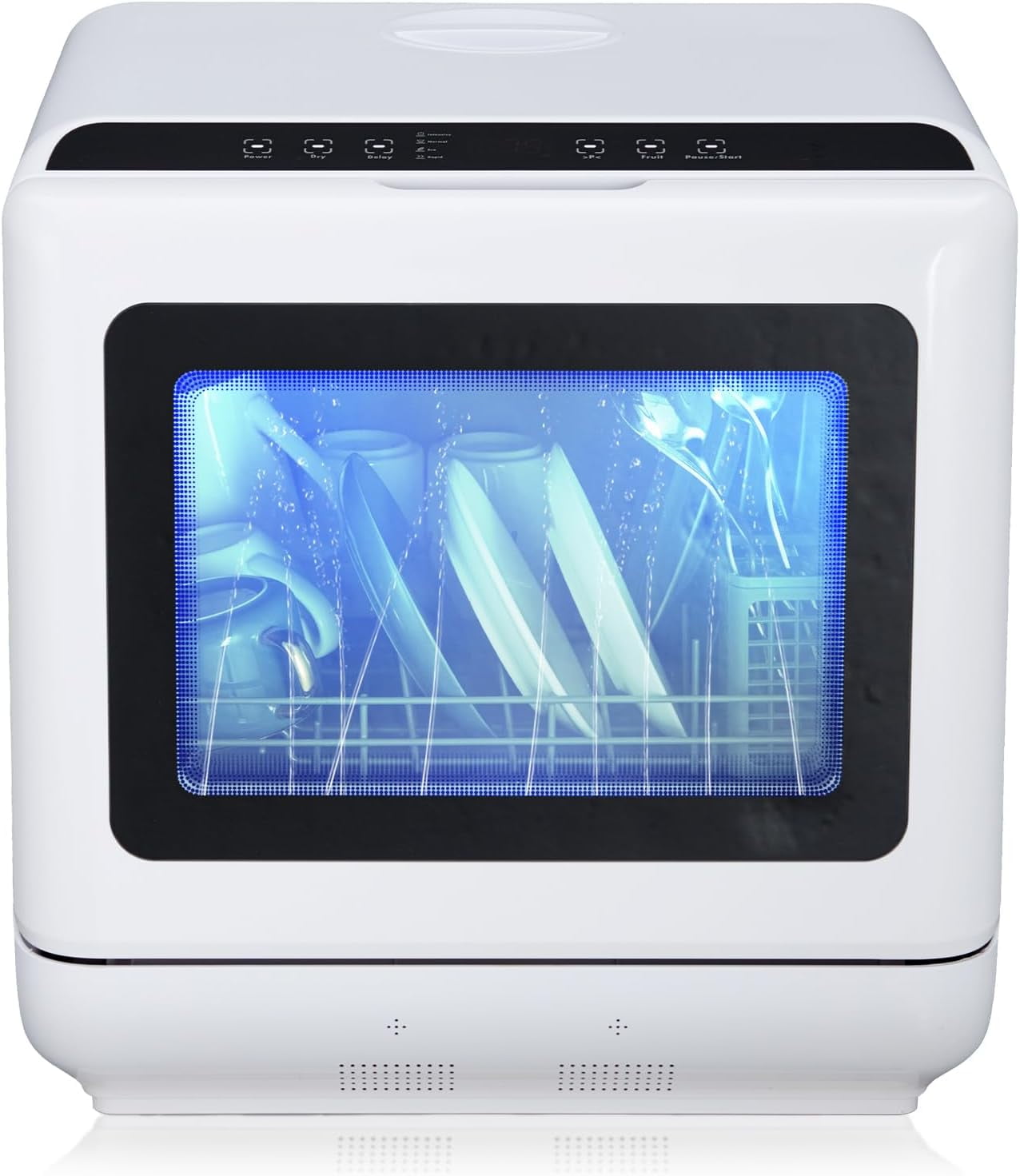 Juiluna Countertop Dishwasher, Portable Dishwashers with 4.5L Builtin