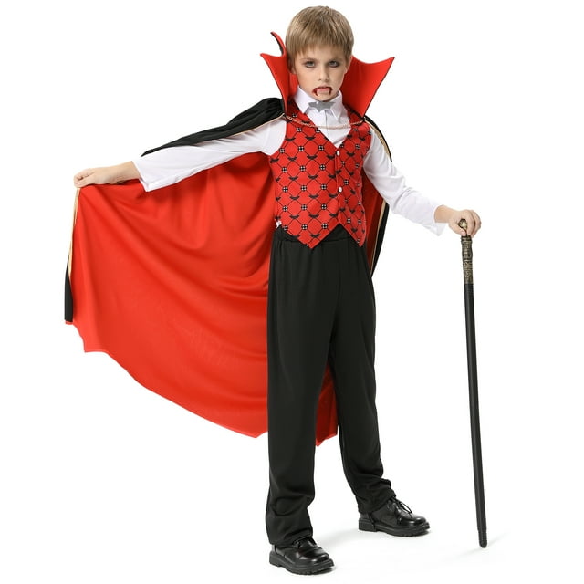 Juiluna Kids Vampire Costume, Vampire Costume for Boys with Vampire