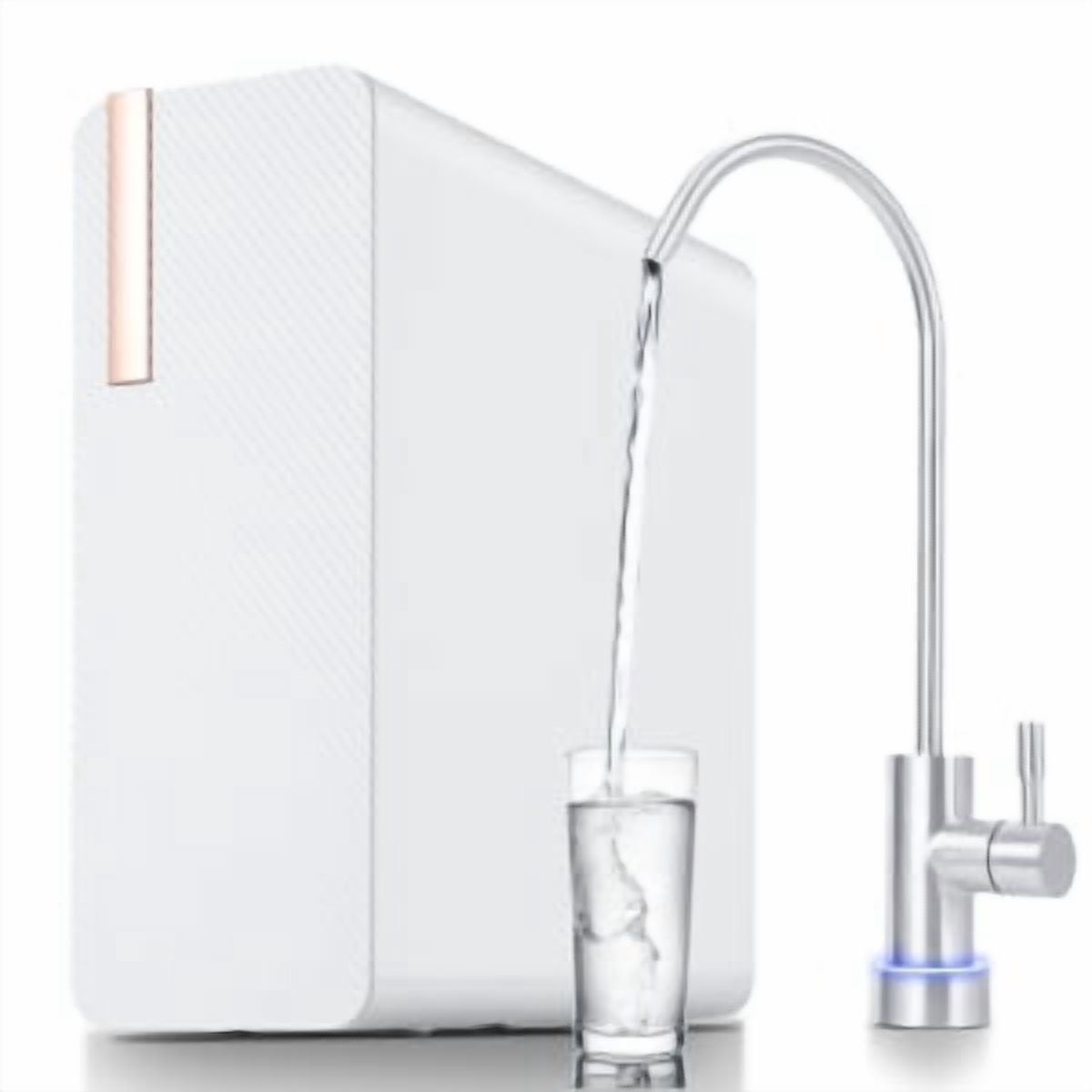 Juiluna RO System 600 GPD, Under-Sink Tankless Reverse Osmosis Water Filter, 2:1 High Pure to Drain Water-Saving, NSF/FC/SGS Certified, Smart Faucet Reminder, Reduces TDS/PFOA/PFOS