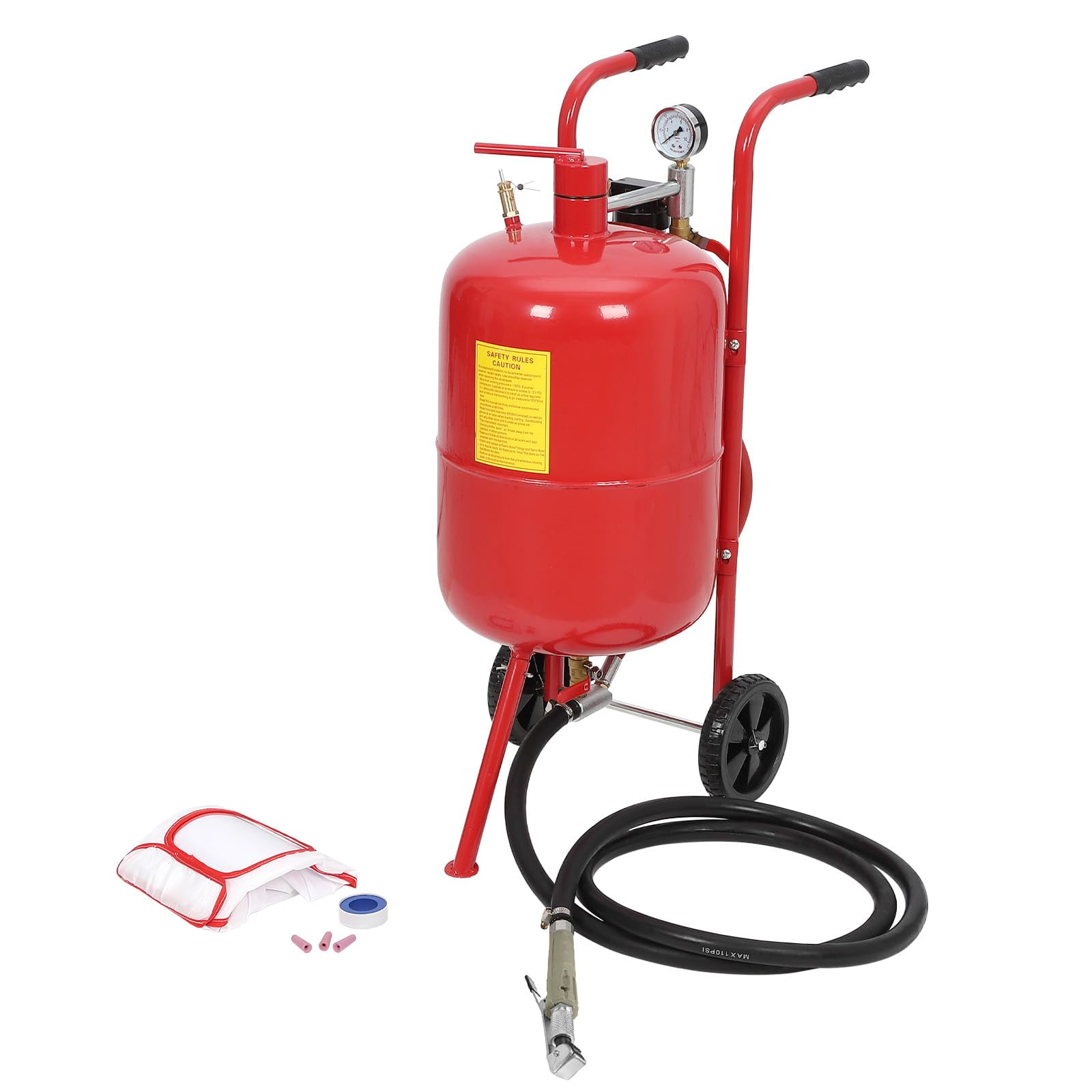 Juiluna Sand Blaster 20 Gallon, Portable Air Sand blaster 125PSI, High ...