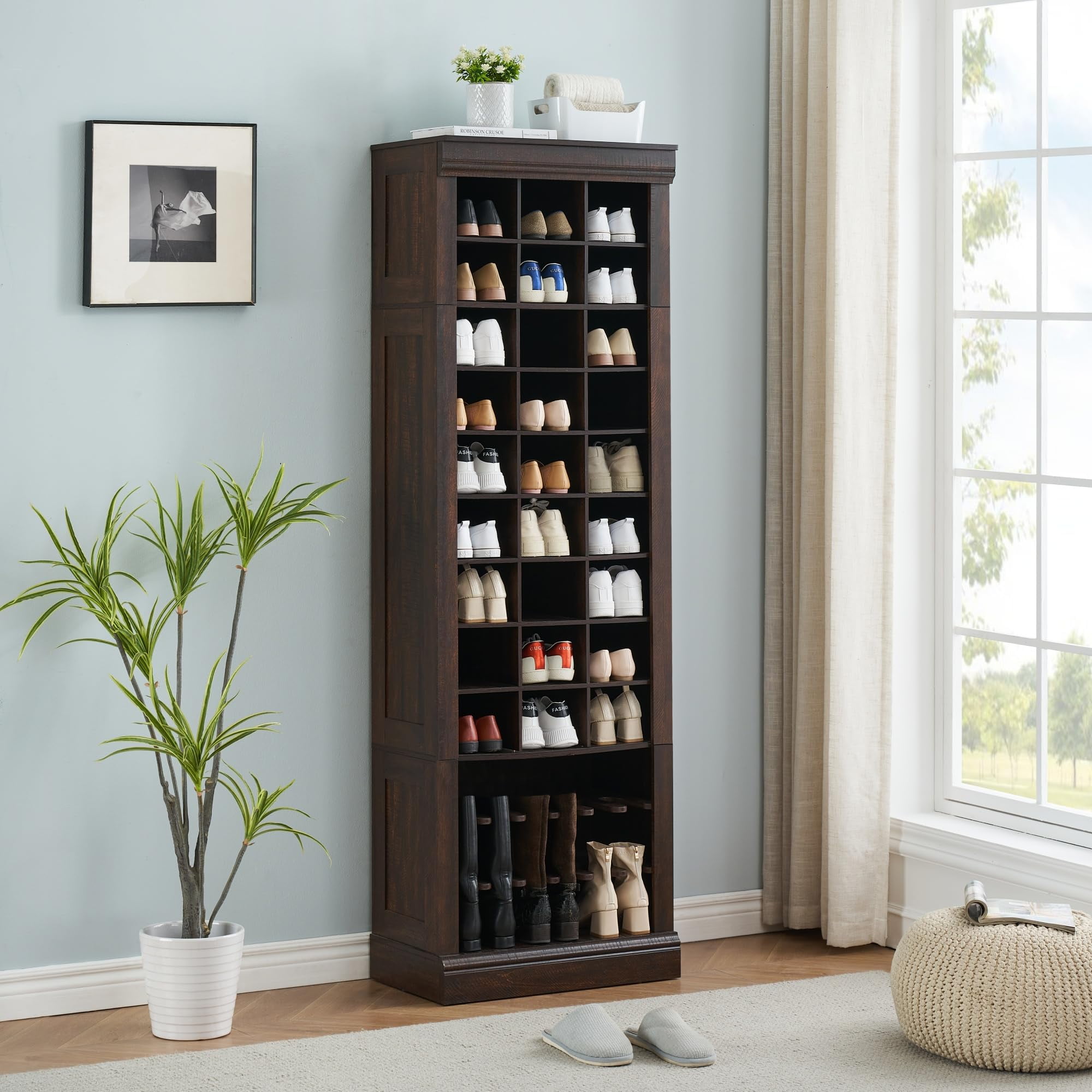 Horizontal shoe storage cabinet sale