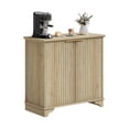 thumbnail image 1 of Juiluna Sideboard Buffet Cabinet with Fluted Doors, Farmhouse Kitchen Cupboard Storage with Adjustable Shelves, Modern Coffee Bar Cabinet for Home, Dining Room, Living Room, Dark Oak/White/Natural Oak, 1 of 9