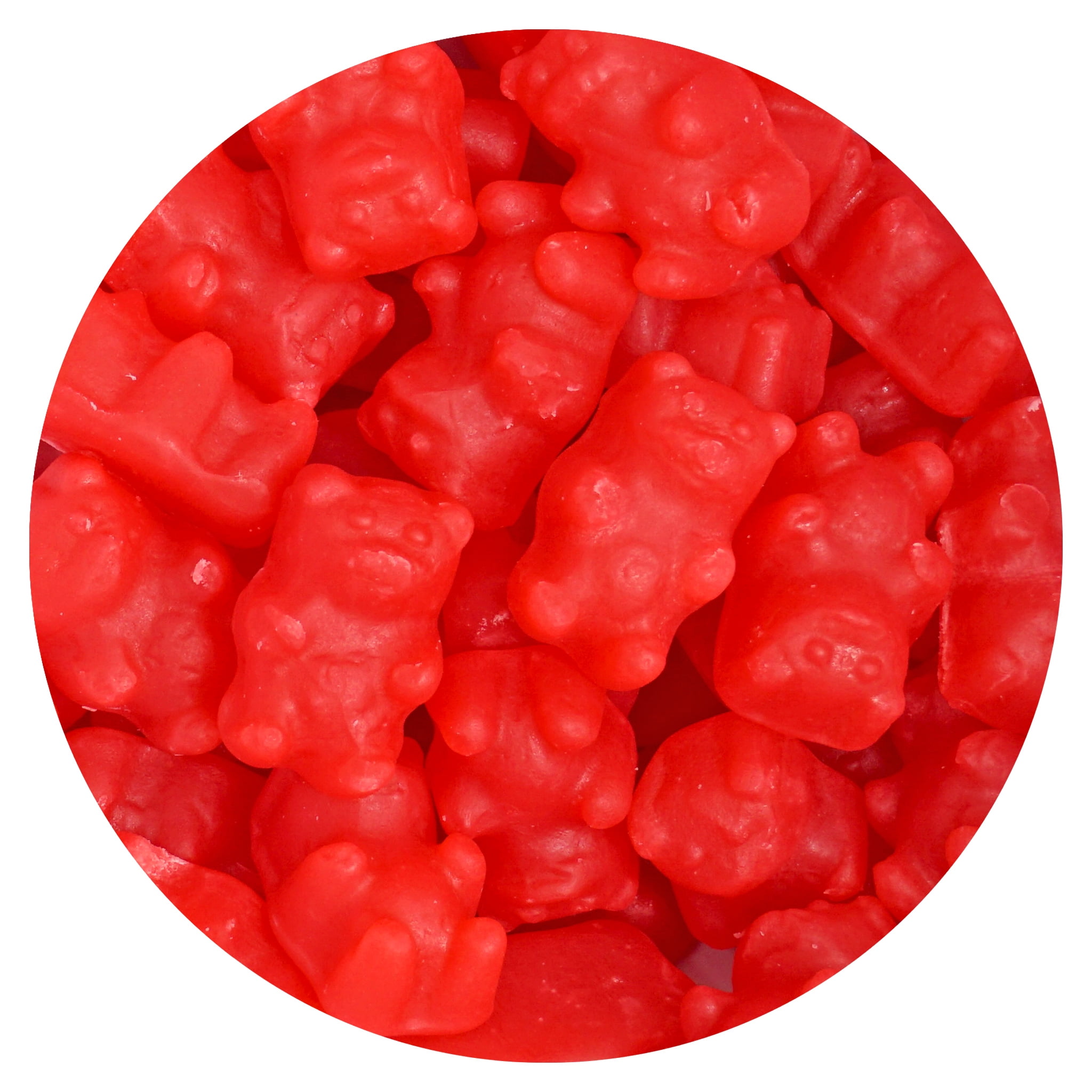 Juju Cinnamon Bears, 5 Pound Bulk Bag, Firm & Chewy Candy, Cinnamon Candy, Red Candy, The Hampton Candy Company