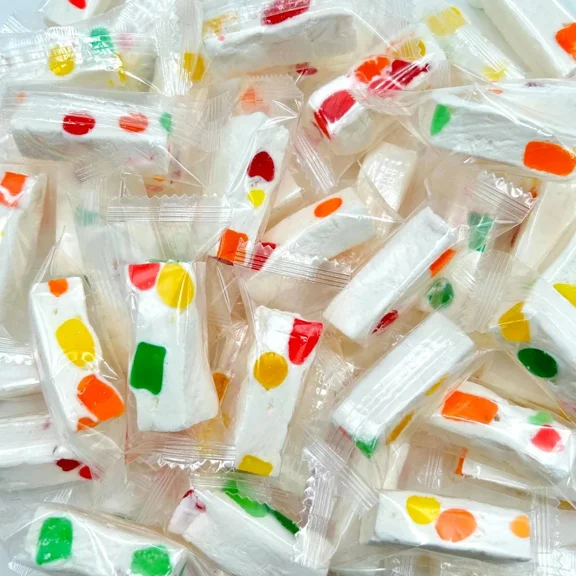 Fruity Jujube Nougat - Soft & Chewy Candy 1 lb