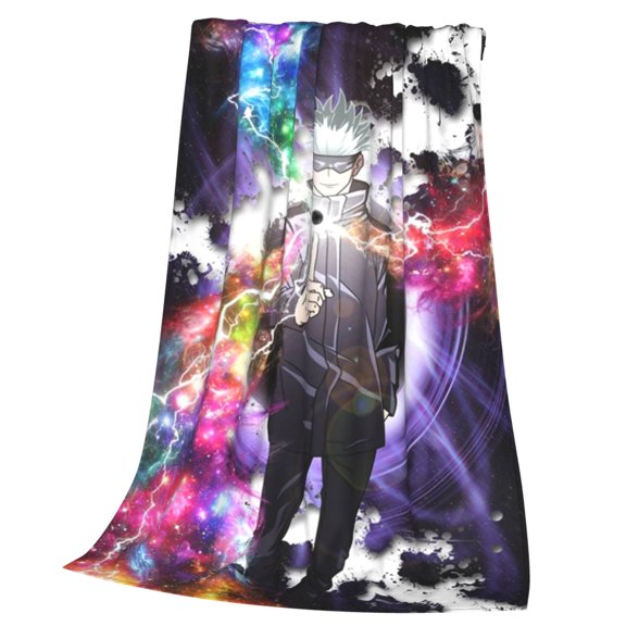 Jujutsu Anime Kaise Blanket Soft Cozy Fleece Throw Blanket Lightweight Warm Fuzzy Flannel Blankets and Throws for Couch Sofa Bed 40"x30"