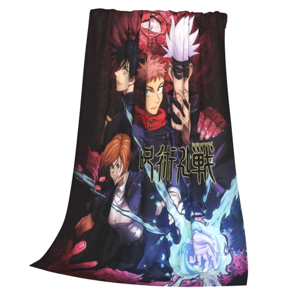 Jujutsu Anime Kaise Blanket Soft Cozy Fleece Throw Blanket Lightweight Warm Fuzzy Flannel Blankets and Throws for Couch Sofa Bed 40"x30"