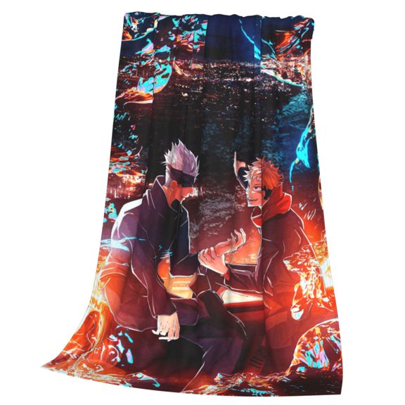 Jujutsu Anime Kaise Blanket Soft Cozy Fleece Throw Blanket Lightweight Warm Fuzzy Flannel Blankets and Throws for Couch Sofa Bed 40"x30"