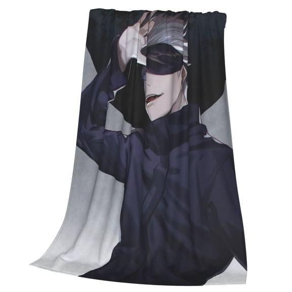 Jujutsu Anime Kaise Blanket Soft Cozy Fleece Throw Blanket Lightweight Warm Fuzzy Flannel Blankets and Throws for Couch Sofa Bed 40"x30"