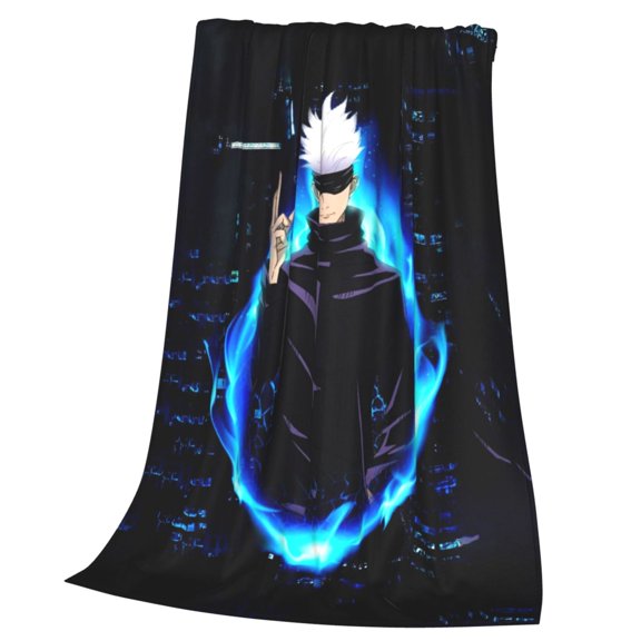 Jujutsu Anime Kaise Blanket Soft Cozy Fleece Throw Blanket Lightweight Warm Fuzzy Flannel Blankets and Throws for Couch Sofa Bed 40"x30"