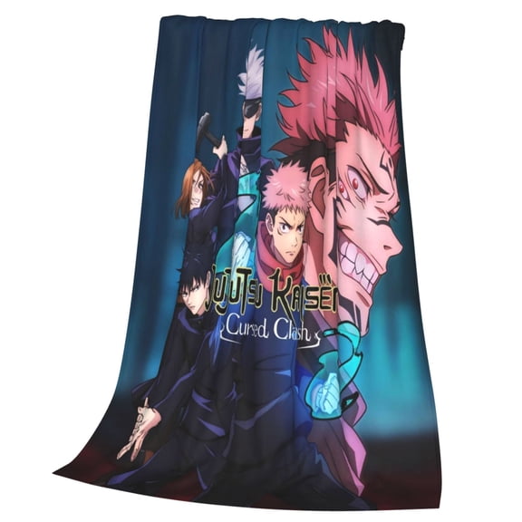 Jujutsu Anime Kaise Blanket Soft Cozy Fleece Throw Blanket Lightweight Warm Fuzzy Flannel Blankets and Throws for Couch Sofa Bed 40"x30"