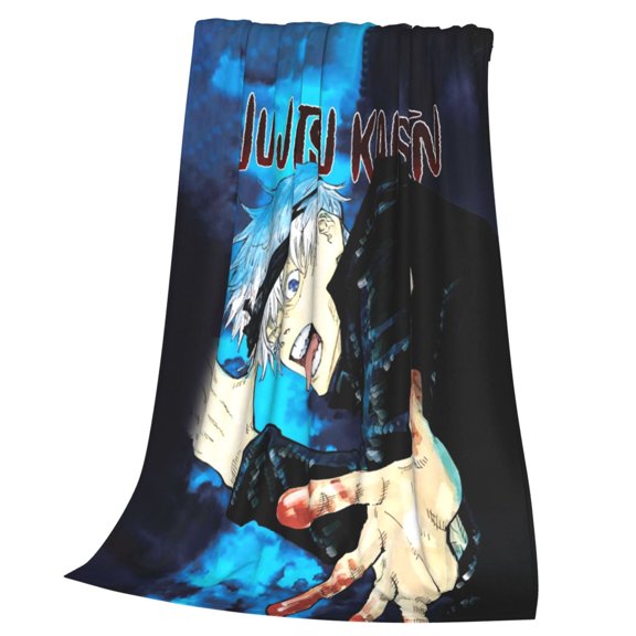 Jujutsu Anime Kaise Blanket Soft Cozy Fleece Throw Blanket Lightweight Warm Fuzzy Flannel Blankets and Throws for Couch Sofa Bed 40"x30"