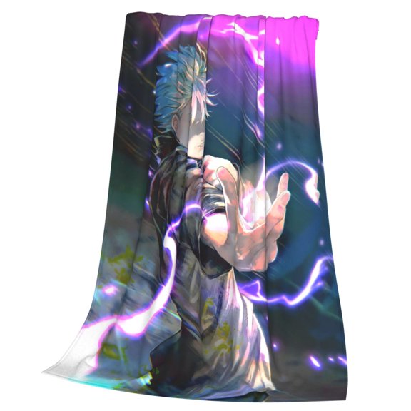 Jujutsu Anime Kaise Blanket Soft Cozy Fleece Throw Blanket Lightweight Warm Fuzzy Flannel Blankets and Throws for Couch Sofa Bed 40"x30"