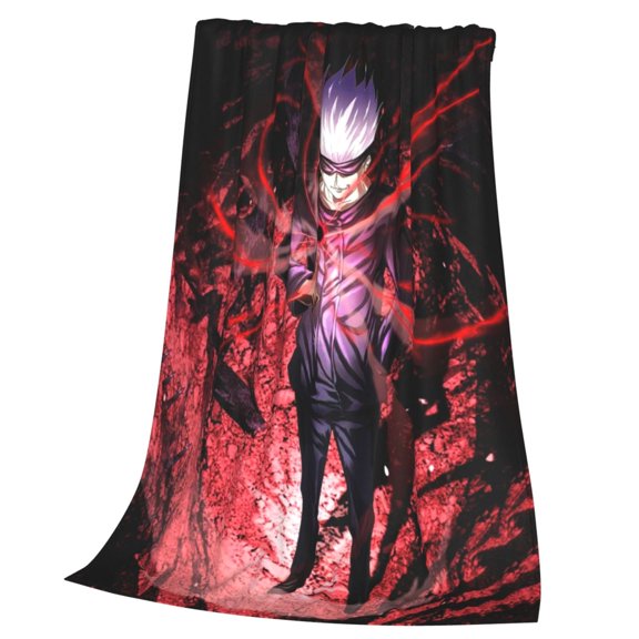 Jujutsu Anime Kaise Blanket Soft Cozy Fleece Throw Blanket Lightweight Warm Fuzzy Flannel Blankets and Throws for Couch Sofa Bed 40"x30"