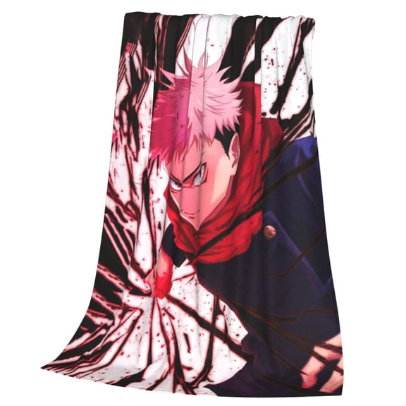 Jujutsu Anime Kaise Blanket Soft Cozy Fleece Throw Blanket Lightweight Warm Fuzzy Flannel Blankets and Throws for Couch Sofa Bed 40"x30"